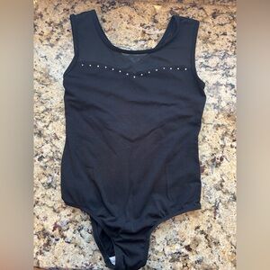 Black leotard with Stud Accents